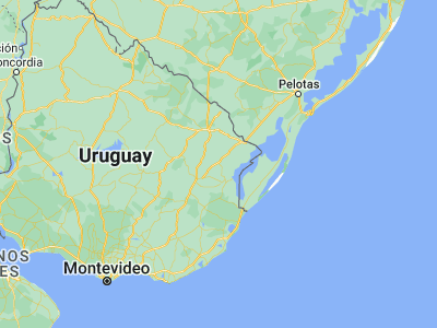 Map showing location of Vergara (-32.93333, -53.95)