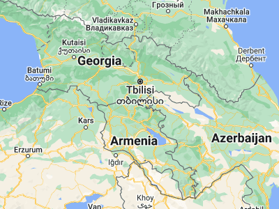 Map showing location of Verin Akhtala (41.16838, 44.75811)