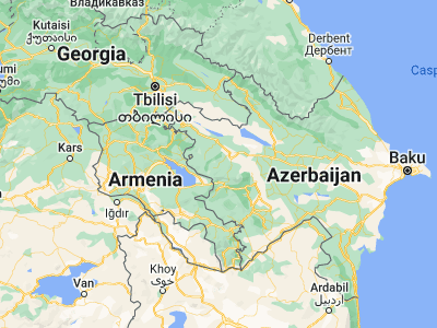 Map showing location of Verkhniy Dashkesan (40.49228, 46.07137)