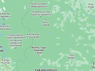 Map showing location of Verkhotur’ye (58.86271, 60.80536)