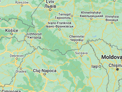 Map showing location of Verkhovyna (48.15571, 24.79112)