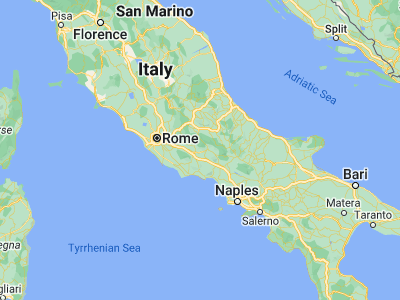 Map showing location of Veroli (41.6824, 13.41774)