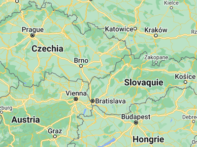 Map showing location of Veselí nad Moravou (48.95363, 17.37648)