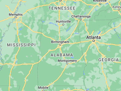 Map showing location of Vestavia Hills (33.44872, -86.78777)