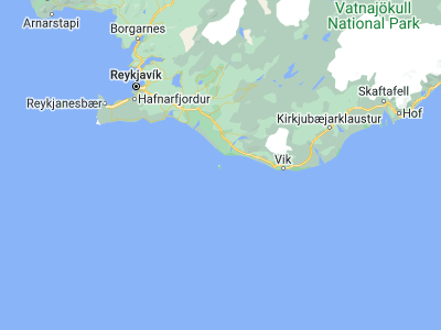 Map showing location of Vestmannaeyjar (63.44273, -20.27339)