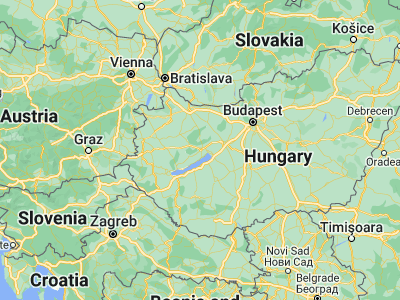 Map showing location of Veszprém (47.09327, 17.91149)