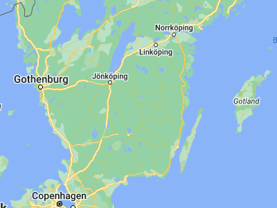 Map showing location of Vetlanda (57.42887, 15.07762)