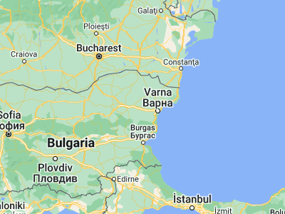 Map showing location of Vetrino (43.31667, 27.43333)