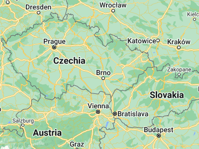 Map showing location of Veverská Bítýška (49.27591, 16.43686)