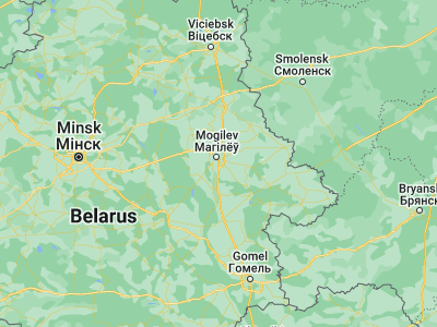 Map showing location of Veyno (53.83333, 30.38333)