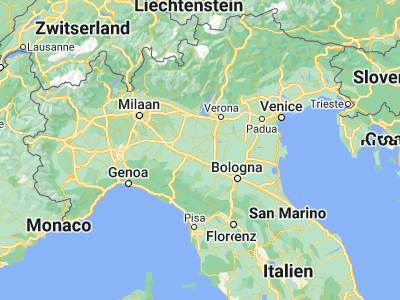 Map showing location of Viadana (44.92947, 10.51859)