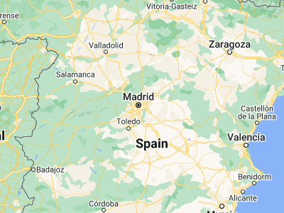 Map showing location of Vicálvaro (40.4, -3.6)