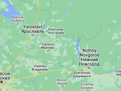 Map showing location of Vichuga (57.21276, 41.93012)