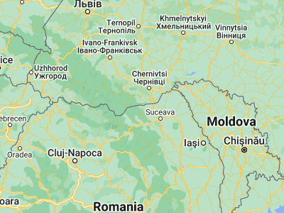 Map showing location of Vicovu de Jos (47.9, 25.73333)