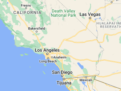 Map showing location of Victorville (34.53611, -117.29116)