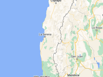 Map showing location of Vicuña (-30.03194, -70.70806)