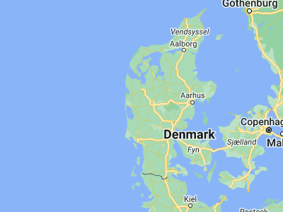 Map showing location of Videbæk (56.0876, 8.62852)
