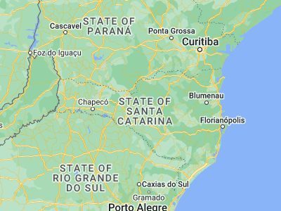 Map showing location of Videira (-27.00833, -51.15167)