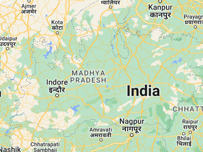 Map showing location of Vidisha (23.52435, 77.80972)