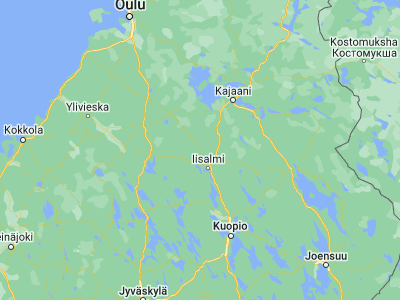Map showing location of Vieremä (63.75, 27.01667)