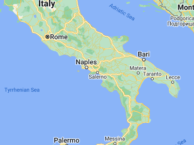 Map showing location of Vietri sul Mare (40.66871, 14.72534)