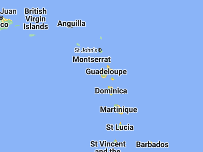 Map showing location of Vieux-Habitants (16.0589, -61.76595)