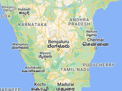 Map showing location of Vijayapura (13.29361, 77.80167)