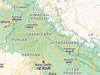 Map showing location of Vikāsnagar (30.46895, 77.77417)