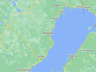 Map showing location of Viken (64.72587, 20.91548)