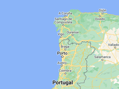 Map showing location of Vila Praia de Âncora (41.81098, -8.85255)