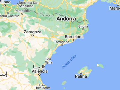 Map showing location of Vila-seca (41.11667, 1.15)