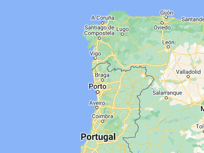 Map showing location of Vila Verde (41.64729, -8.43715)