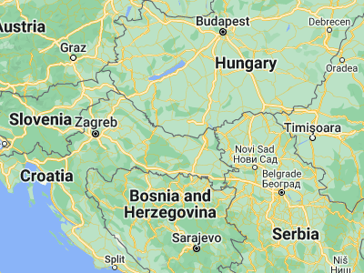 Map showing location of Viljevo (45.75139, 18.06306)