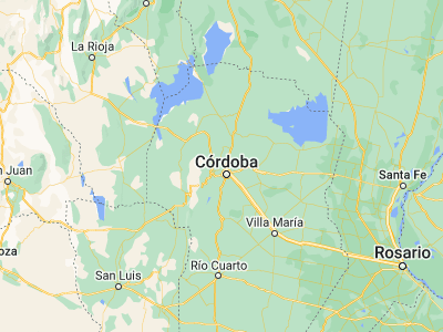 Map showing location of Villa Allende (-31.29458, -64.29538)