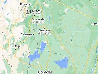 Map showing location of Villa Atamisqui (-28.49609, -63.81609)