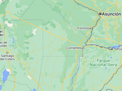Map showing location of Villa Berthet (-27.29174, -60.41263)