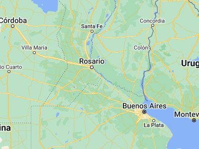 Map showing location of Villa Constitución (-33.22778, -60.3297)
