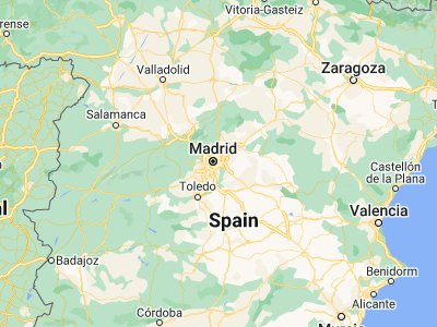 Map showing location of Villa de Vallecas (40.36695, -3.60146)