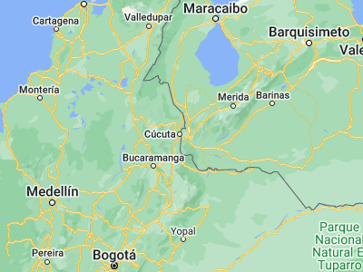 Map showing location of Villa del Rosario (7.83389, -72.47417)