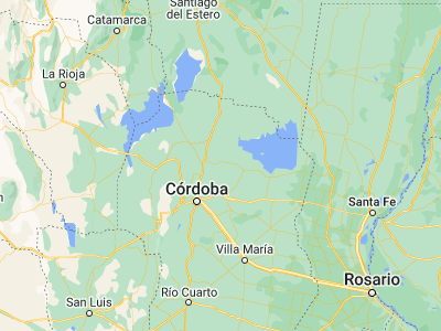 Map showing location of Villa del Totoral (-30.81667, -63.71667)