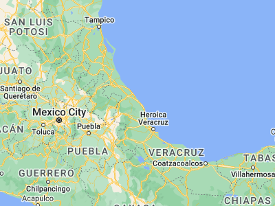 Map showing location of Villa Emilio Carranza (19.97032, -96.6108)