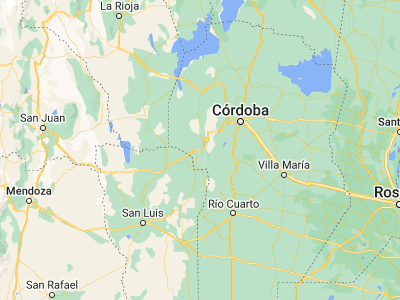 Map showing location of Villa Las Rosas (-31.95021, -65.05354)