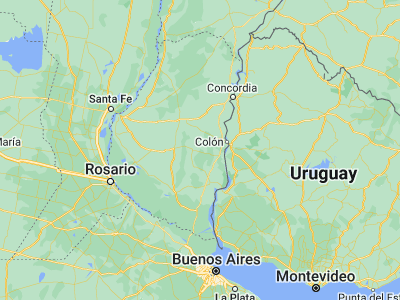 Map showing location of Villa Mantero (-32.39727, -58.74596)