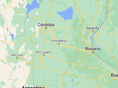 Map showing location of Villa Nueva (-32.43293, -63.24763)