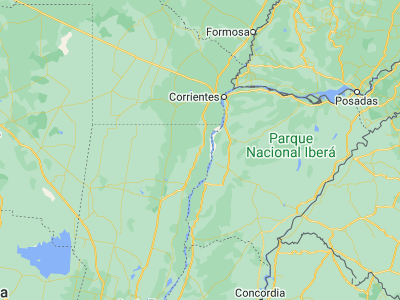 Map showing location of Villa Ocampo (-28.48752, -59.35515)