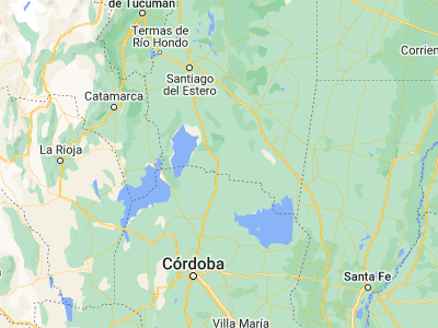 Map showing location of Villa Ojo de Agua (-29.50003, -63.69377)