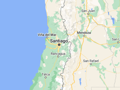 Map showing location of Villa Presidente Frei, Ñuñoa, Santiago, Chile (-33.46069, -70.58024)