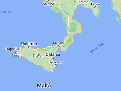 Map showing location of Villa San Giovanni (38.22757, 15.63859)