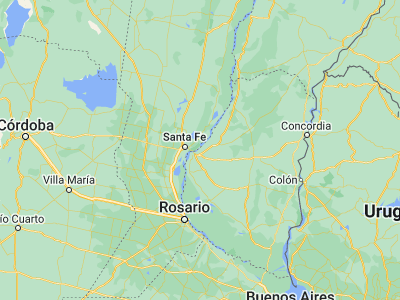 Map showing location of Villa Urquiza (-31.64731, -60.3748)