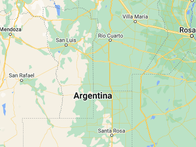Map showing location of Villa Valeria (-34.34093, -64.9203)